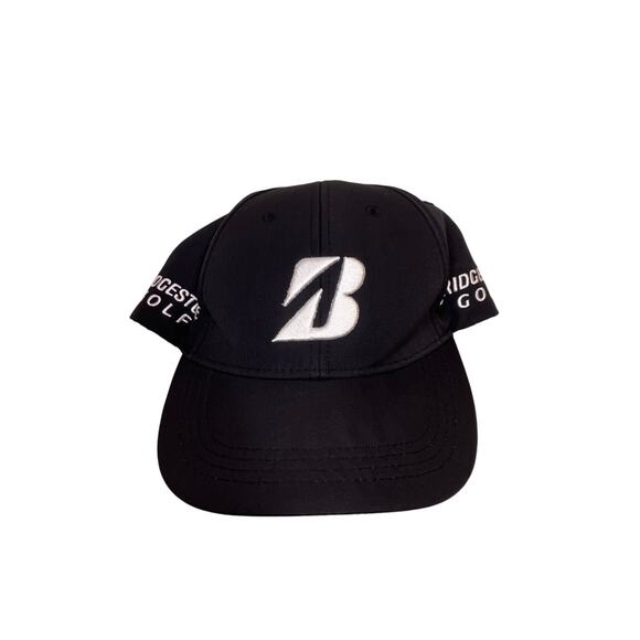 Bridgestone Golf Tour B Relax Black Adjustable Golf Hat Baseball Cap - Picture 1 of 5